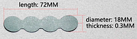 Изоляция, бумажная прокладка для аккумуляторов 4*18650, комплект ( 5шт)