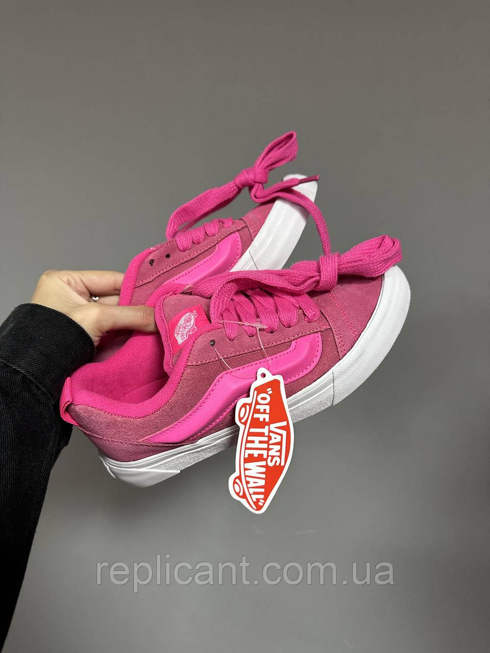 Кеди Vans KNU OLD SKOOL ACID PINK premium 🩷 ванси кеди ванс, фото 1