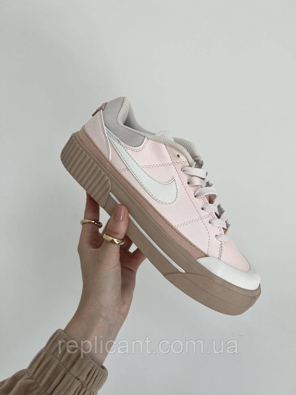 Кроссовки женские Nike Court Legacy Pink кросівки Nike, фото 1