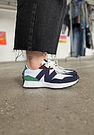 Кроссовки, кеды отличное качество New Balance 327 Blue White Green Размер 36