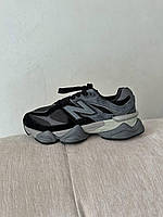 Женские кроссовки New Balance 9060 Low-top Sneakers Black (черные ) спортивные стильные кроссы NB0062 НБ топ