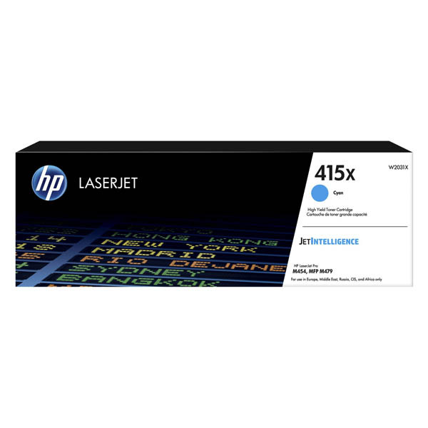 Картридж SystemPrint (з чипом) аналог HP 415X cyan W2031X для принтера Color LaserJet Pro M479dw, M479fdn, M479fdw, M479fnw,