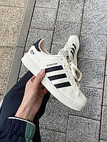 Кросівки Adidas Superstar Cream/Black/Pink Адідас