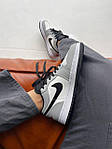 Чоловічі кросівки Nike Air Jordan 1 Low Light Smoke Grey (сірі) повсякденні кроси J0011 Найк топ, фото 6