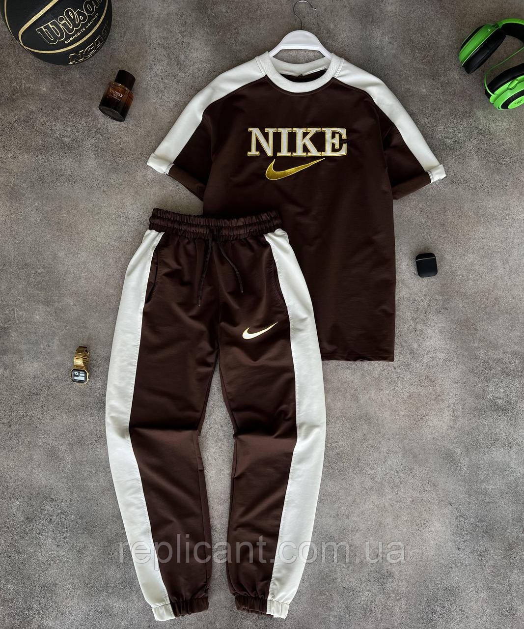 Чоловічий комплект Nike Футболка Штани Туреччина, фото 1