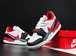 Чоловічі кросівки Nike Jordan Legacy 312 Low (білі з чорним/червоним) стильні кроси 12009 Найк топ, фото 4