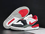 Чоловічі кросівки Nike Jordan Legacy 312 Low (білі з чорним/червоним) стильні кроси 12009 Найк топ, фото 5