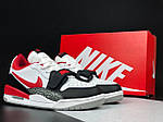 Чоловічі кросівки Nike Jordan Legacy 312 Low (білі з чорним/червоним) стильні кроси 12009 Найк топ, фото 6
