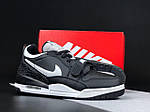 Чоловічі кросівки Nike Jordan Legacy 312 Low (чорні з білим) стильні кроси 12012 Найк топ, фото 5