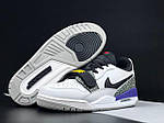 Чоловічі кросівки Nike Jordan Legacy 312 Low (білі з чорним/фіолетовим) стильні 12013 Найк топ, фото 5