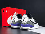 Чоловічі кросівки Nike Jordan Legacy 312 Low (білі з чорним/фіолетовим) стильні 12013 Найк топ, фото 7