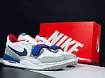 Чоловічі кросівки Nike Jordan Legacy 312 Low (білі із сірим/синім) стильні кроси 12014 Найк топ, фото 3