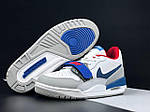 Чоловічі кросівки Nike Jordan Legacy 312 Low (білі із сірим/синім) стильні кроси 12014 Найк топ, фото 4