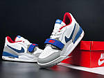 Чоловічі кросівки Nike Jordan Legacy 312 Low (білі із сірим/синім) стильні кроси 12014 Найк топ, фото 5
