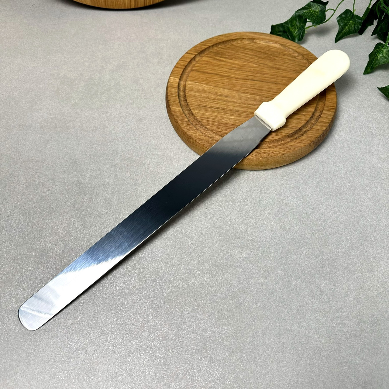 Металевий кондитерський шпатель 44 см Великий Milk