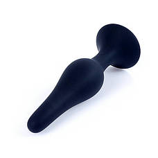 Анальная пробка Boss Silicone Plug Black - Small, фото 3