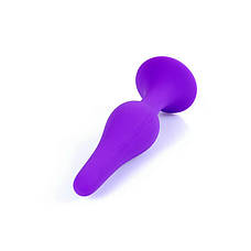 Анальная пробка Boss Silicone Purple Plug - Large, фото 2