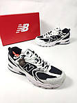 Чоловічі демісезонні кросівки New Balance 530 (біло-чорні) стильні спортивні стильні кроси D423 НБ топ, фото 4