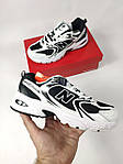 Чоловічі демісезонні кросівки New Balance 530 (біло-чорні) стильні спортивні стильні кроси D423 НБ топ, фото 9