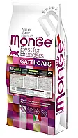 Сухой корм Monge BWild Grain Free Cat Large Breed с мясом буйвола - 10 кг