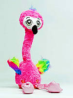 Мягкая игрушка Shantou "Фламинго - повторюха" музыка K4201