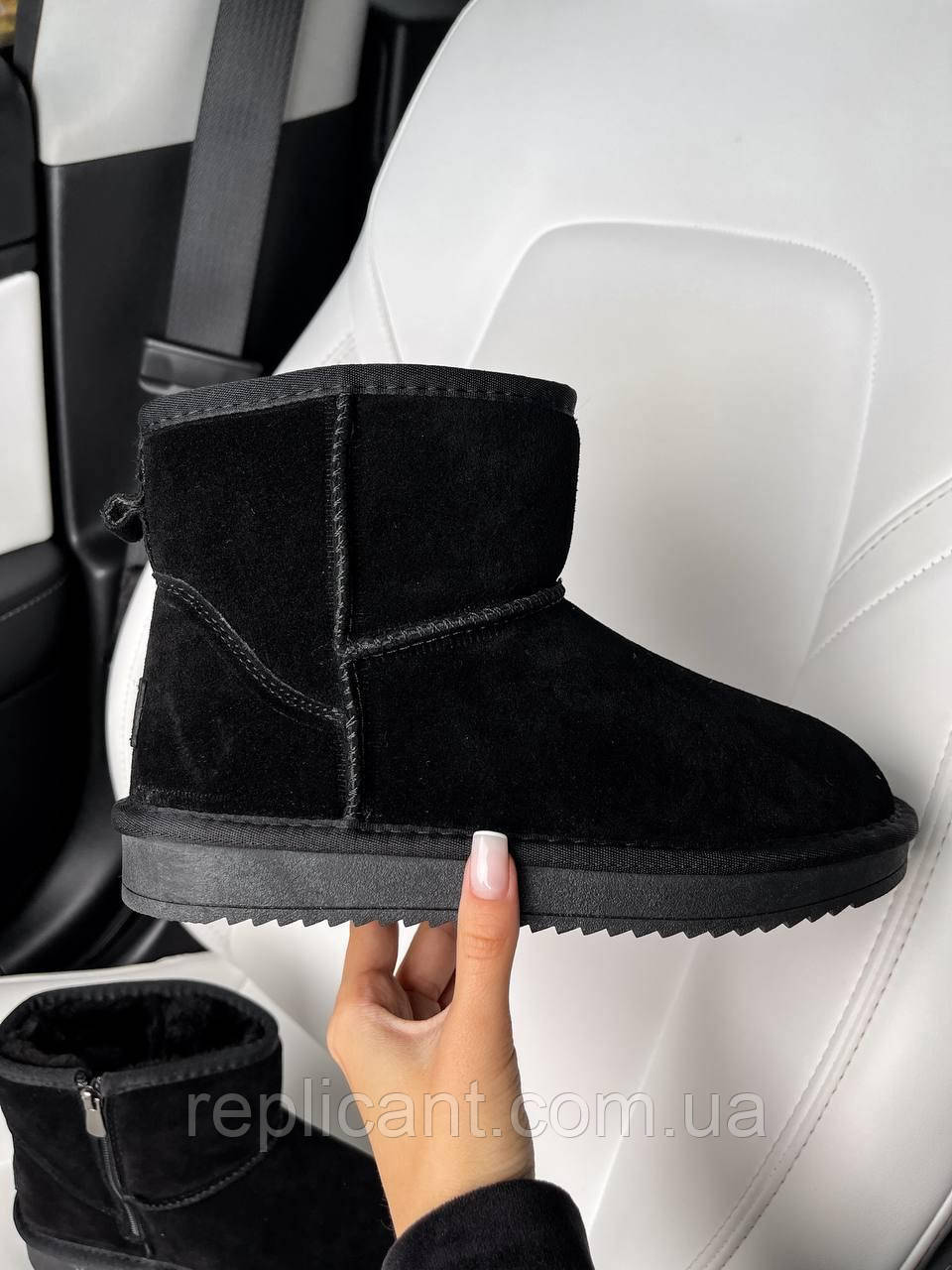 Жіночі черевики UGG Mini ZIP теплі уги хутро, фото 1