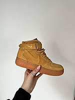 Кроссовки Nike Air Force Beige High Fur кросівки найк