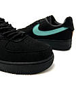 Чоловічі кросівки Nike Air Force 1 Low Tiffany & Co (чорні) низькі стильні кросівки D479 Найк топ, фото 2