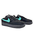 Чоловічі кросівки Nike Air Force 1 Low Tiffany & Co (чорні) низькі стильні кросівки D479 Найк топ, фото 5