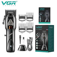 Машинка для стрижки волосся VGR Hair Clipper V-653 Voyager, бездротова електробритва, для дому