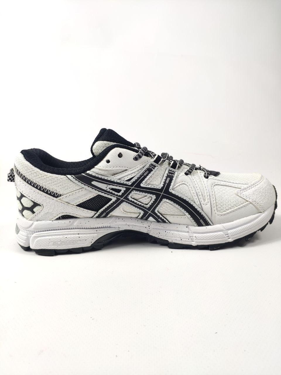Чоловічі кросівки Asics Gel Kahana 8 White Black (білі з чорним) модні кросівки D455 Асікс топ, фото 1