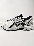 Чоловічі кросівки Asics Gel Kahana 8 White Black (білі з чорним) модні кросівки D455 Асікс топ, фото 4