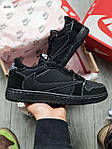 Чоловічі кросівки Nike Air Jordan 1 Low OGxTravis Scott Black (чорні) повсякденні 1275TP Найк топ, фото 3