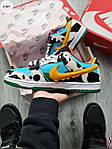 Чоловічі кросівки Nike SB Dunk Low Ben & Jerry's Chunky Dunky (сині) демісезонні кроси 1276TP Найк топ, фото 3