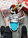 Чоловічі кросівки Nike SB Dunk Low Ben & Jerry's Chunky Dunky (сині) демісезонні кроси 1276TP Найк топ, фото 4