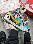 Чоловічі кросівки Nike SB Dunk Low Ben & Jerry's Chunky Dunky (сині) демісезонні кроси 1276TP Найк топ, фото 5