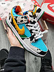 Чоловічі кросівки Nike SB Dunk Low Ben & Jerry's Chunky Dunky (сині) демісезонні кроси 1276TP Найк топ, фото 8