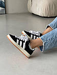 Чоловічі кросівки Adidas CAMPUS OOS Black Premium (білі з чорним) стильні кроси A00125 Адідас топ, фото 3