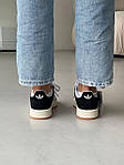 Чоловічі кросівки Adidas CAMPUS OOS Black Premium (білі з чорним) стильні кроси A00125 Адідас топ, фото 9