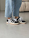 Чоловічі кросівки Adidas CAMPUS OOS Black Premium (білі з чорним) стильні кроси A00125 Адідас топ, фото 5
