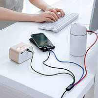 Кабель Baseus Fast 4-in-1 Cable (Lightning+Type-C(2)+Micro) 3.5A (1.2m), фото 4