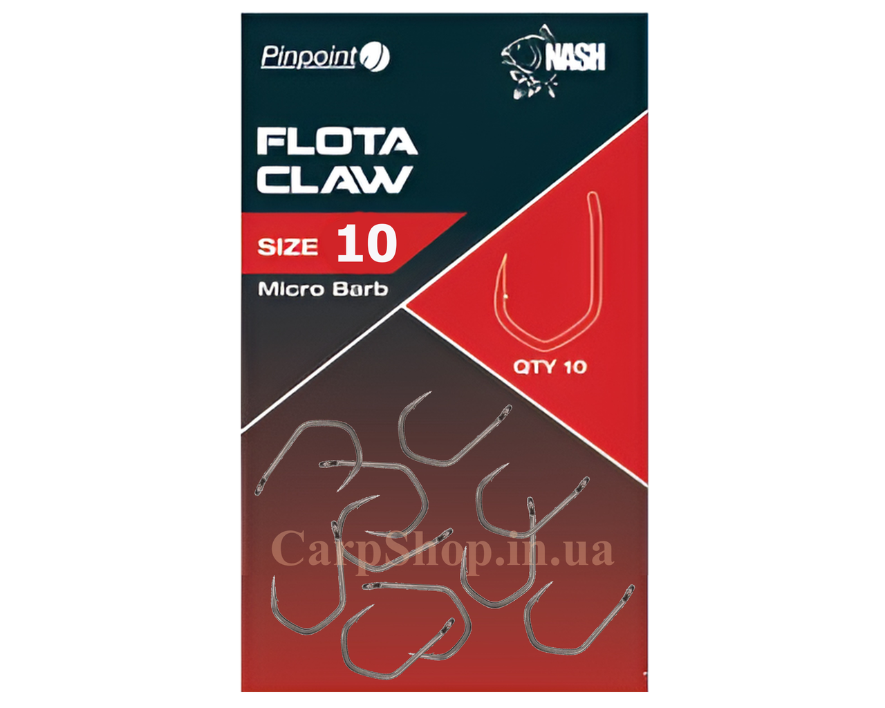 Гачки Nash Pinpoint Flota Claw Hooks, No10