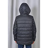 Куртка дитяча для хлопчика демісезонна чорна Pleses, розміри 128-164, фото 9