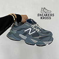 Мужские кроссовки New Balance 9060 Arctic Grey, Демисезонные Кроссовки Нью Беленс 9060 синие