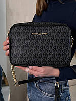 Жіноча сумка Michael Kors (чорна) модна стильна маленька сумочка AS465 топ