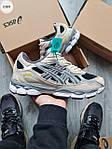 Чоловічі кросівки Asics Ael NYC Grey (бежеві) модні низькі кросівки 1279TP Асікс топ, фото 4