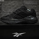 Чоловічі кросівки Reebok Zig Kinetica II (чорні) модні повсякденні кросівки KS 2241 Рибок топ, фото 2