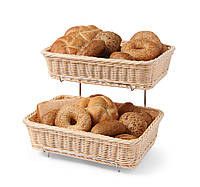 Корзинка для хлеба и булочек GN 1/2, 2 шт., с хромированным стеллажом 561201 Hendi (Нидерланды)