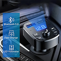 FM трансмиттер F57 BL TF , MP3 Player, Автомобильная быстрая зарядка, 3,1А QС 3.0 2USB Bluetooth