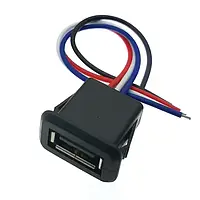 Гніздо USB 2.0 - 4P ( мама),  вологозахищене